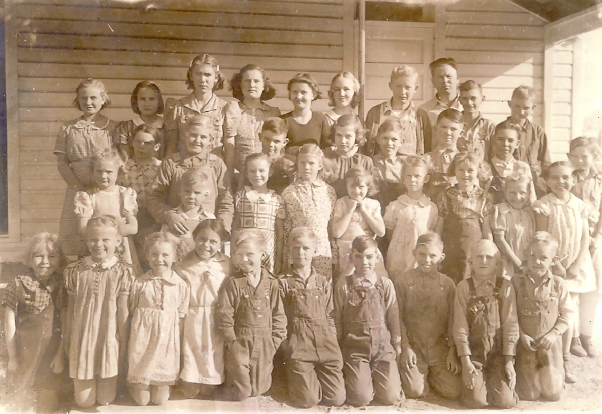 One Room Schoolhouse, Enid OK, 1940s. 